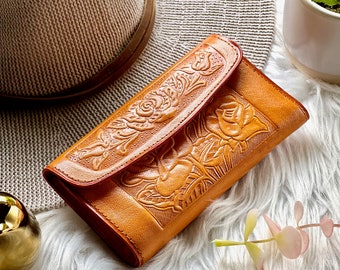 Handcrafted with authentic leather wallets for women • Small woman wallet • women's wallets • personalized gifts for her