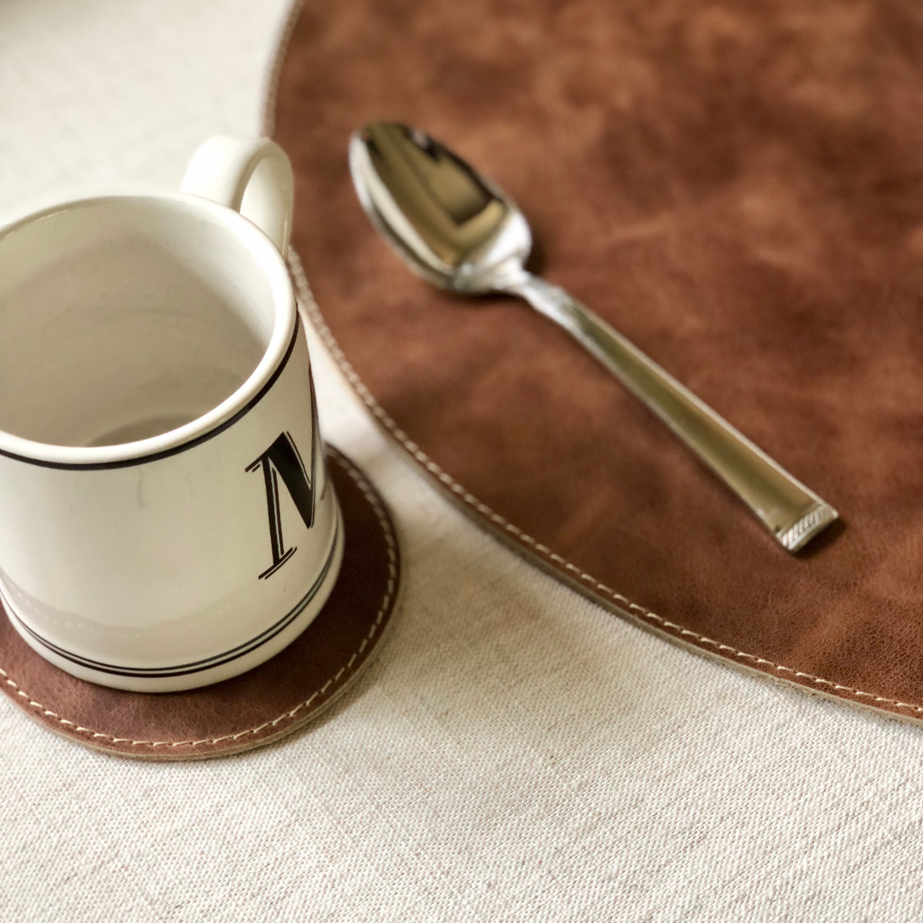 Premium Leather Placemats.