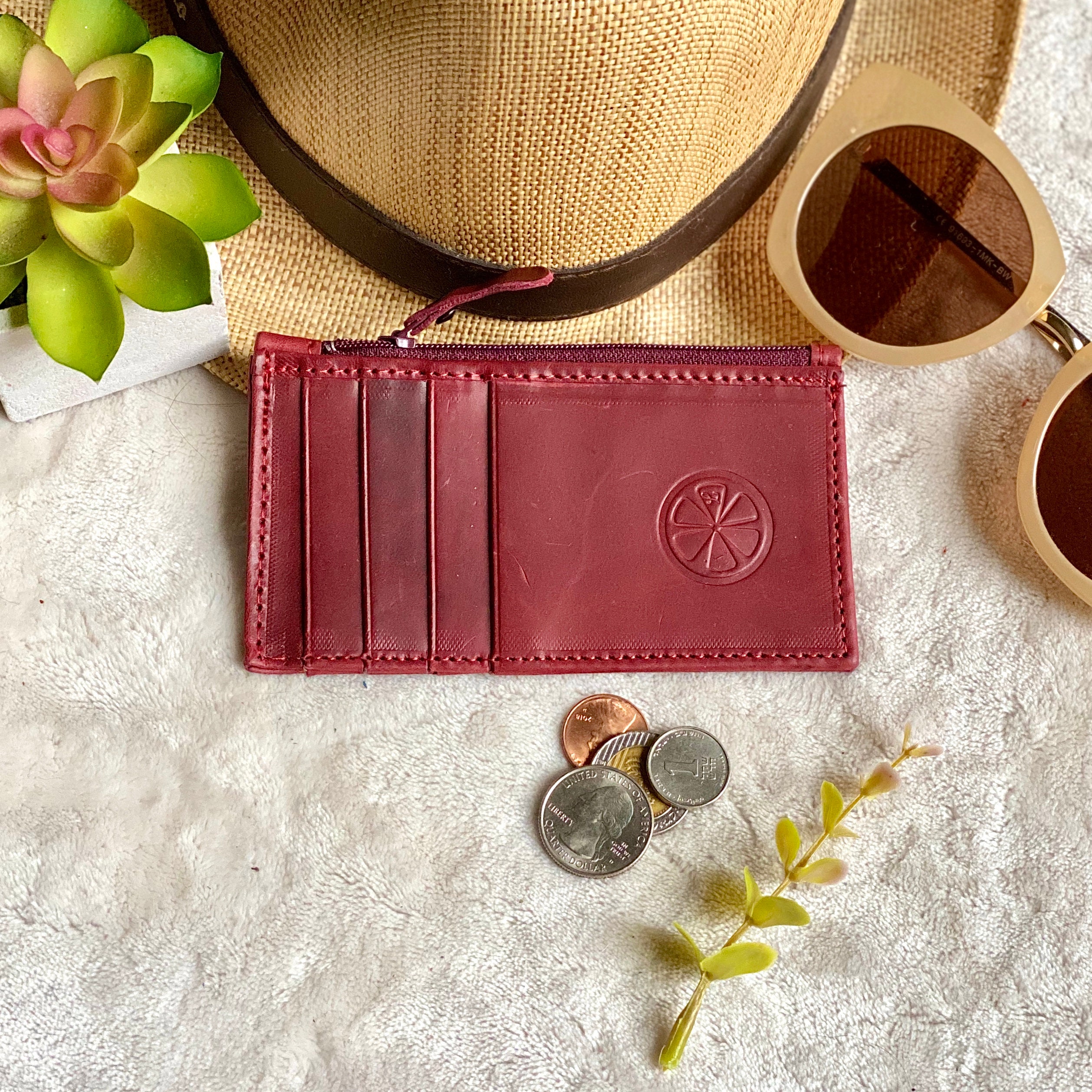 Handmade Leather card holder card holder leather card holder with