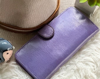 Women's Leather Wallet  • Slim, Cute & Personalized Bifold Wallet for Her  • personalized gifts