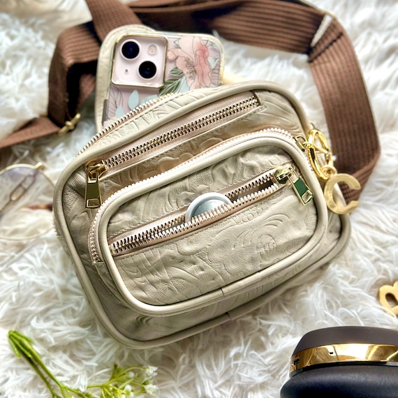 Handmade Leather Chest Bag for Women: Small Crossbody Fanny Pack
