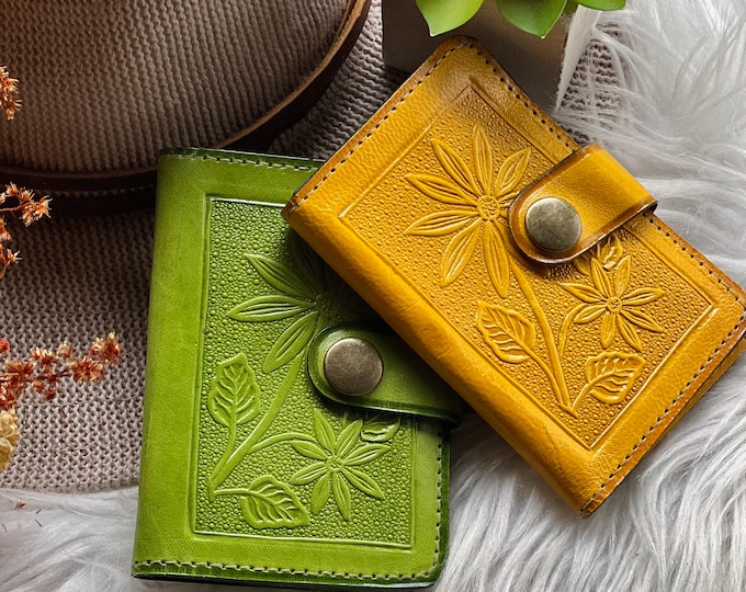 Card holder wallet • personalized gifts for her • small wallet • pocket wallet • leather wallet