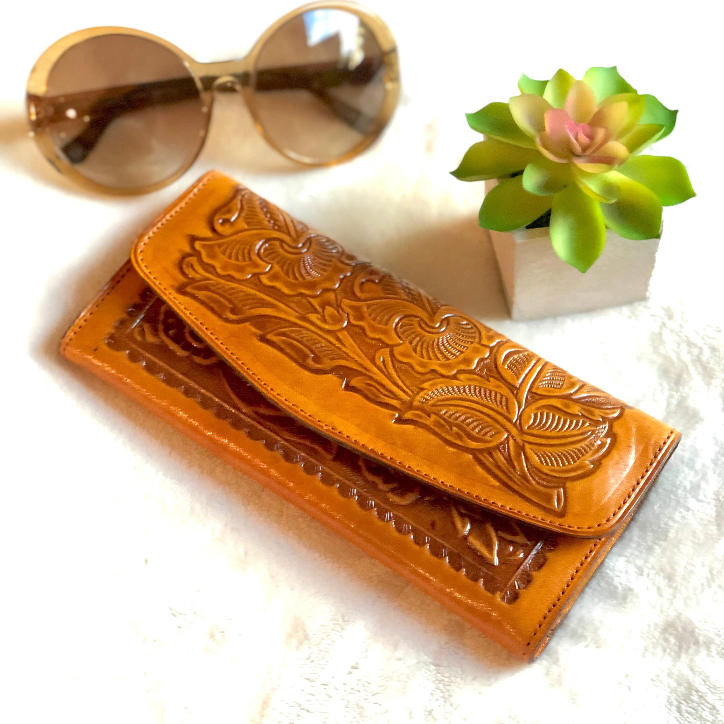 Western Wallet*Leather Wallet*Tooled Leather Wallet*Gift for her*Women