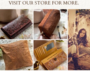 Handmade Leather Cowgirl Accessories: Saddle Bag, Boho