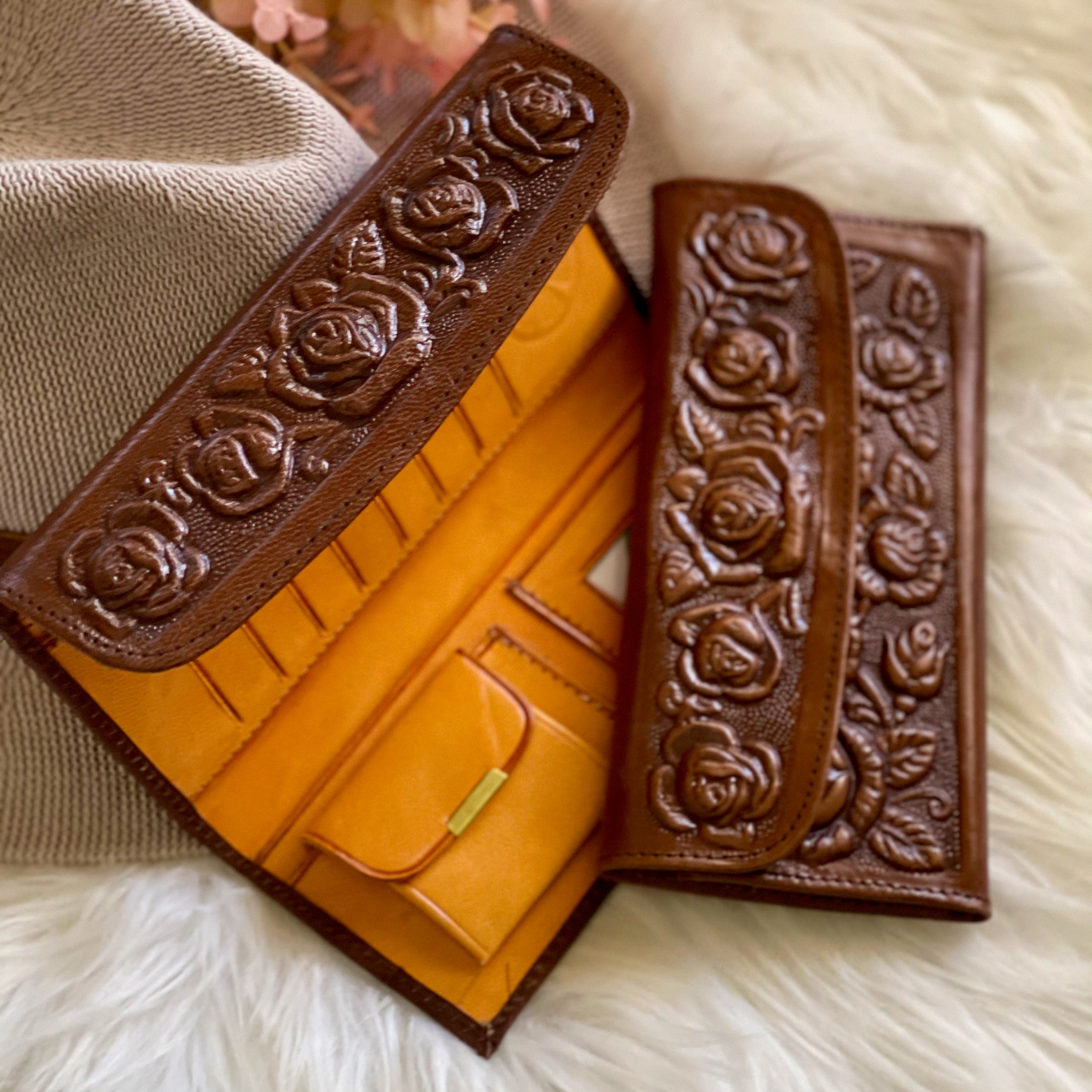 Embossed Empress Collection Wallet with coin pocket