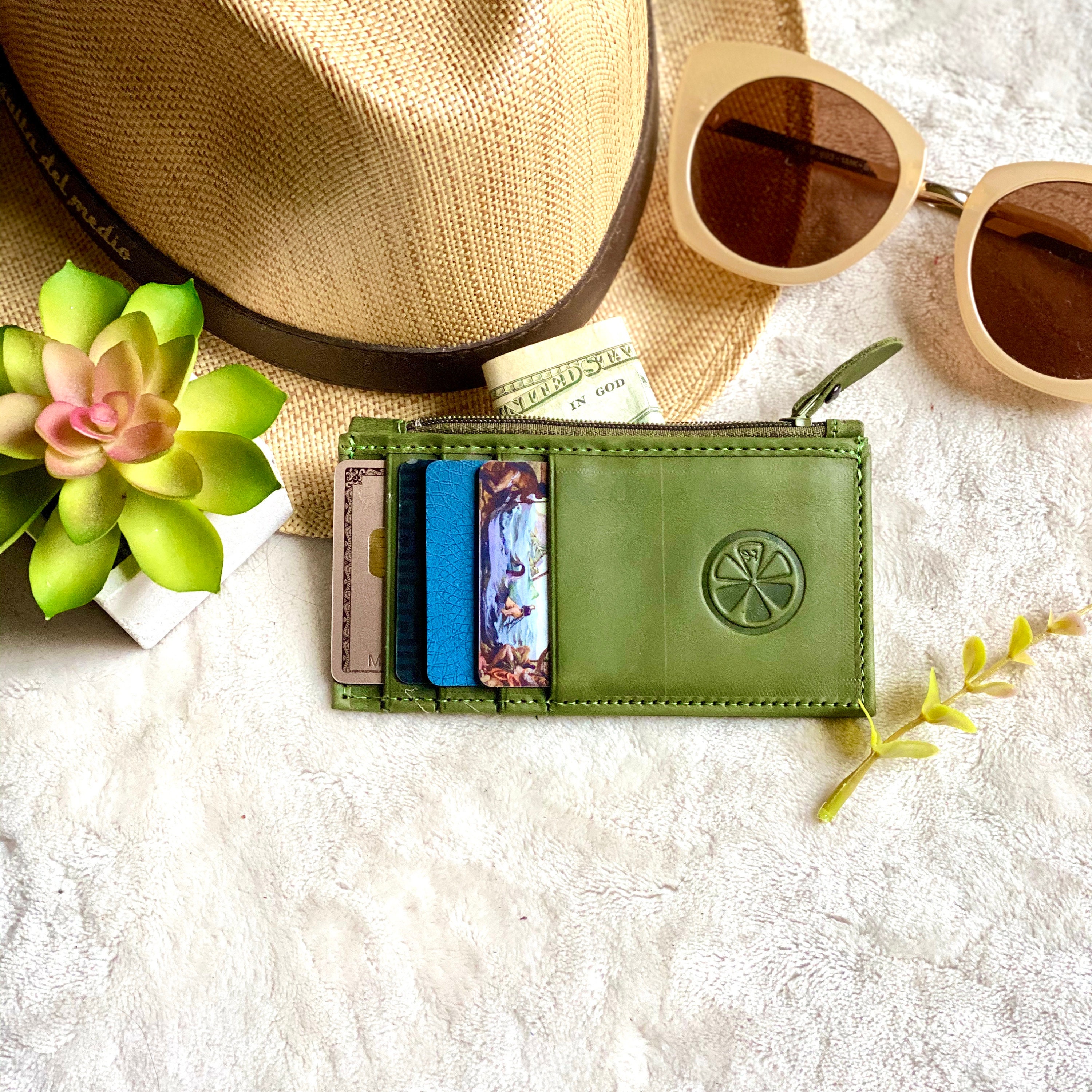 Handmade Leather card holder card holder leather card holder with