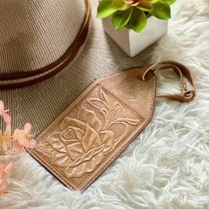 Leather personalized luggage tags •  luggage tags for women • Travel Gifts