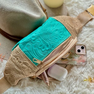 Boho Crossbody Bag • Leather Chest Bag • Sling Bag women • Gifts for her