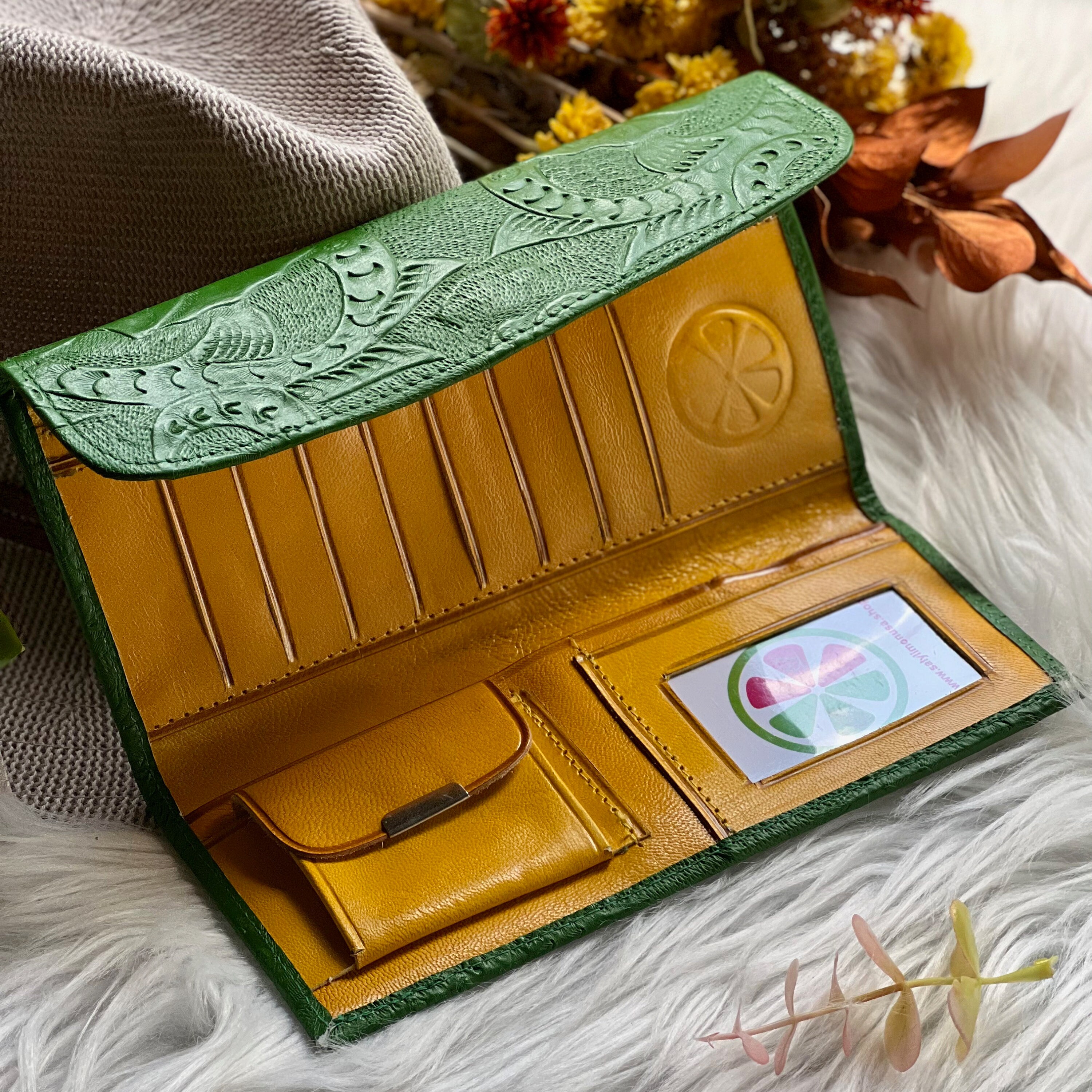 Ladies soft leather wallet • Embossed leather womens wallets • slim wallets for women • leather