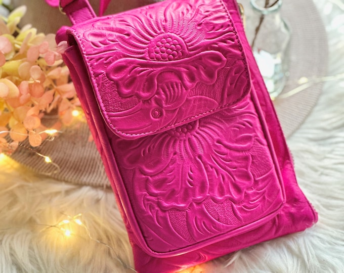 cute leather crossbody bag • Leather phone bag • small crossbody  • travel bag • small bag • personalized gifts for her