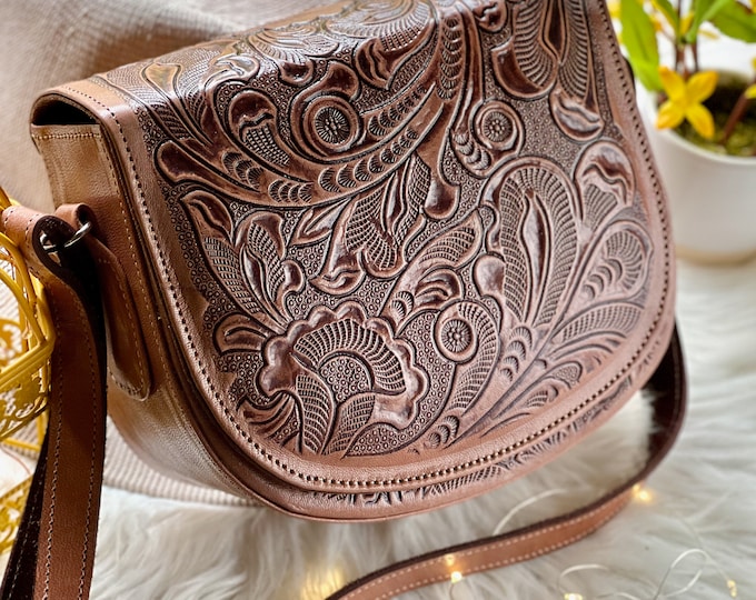 Leather crossbody bags for women • Bohemian bags • Small Bag for women • Leather gifts for women