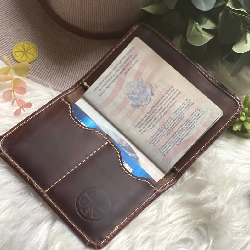 Tooled Leather Passport Cover Passport Holder Leather Gift Etsy