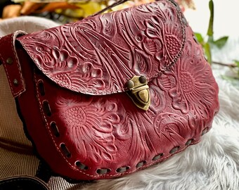 Crossbody bag•  Leather HandBag • Western gifts • Small Leather Purse • Personalized gift for her