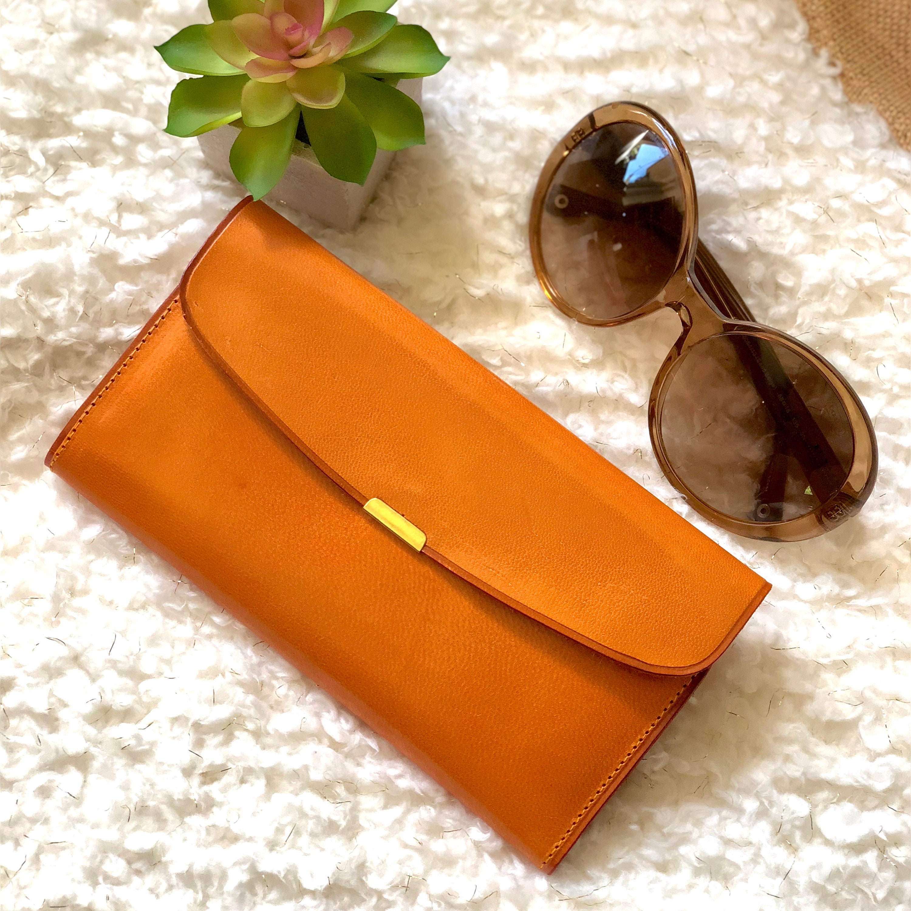 Classic leather woman wallet Leather woman wallet Brown leather wallet