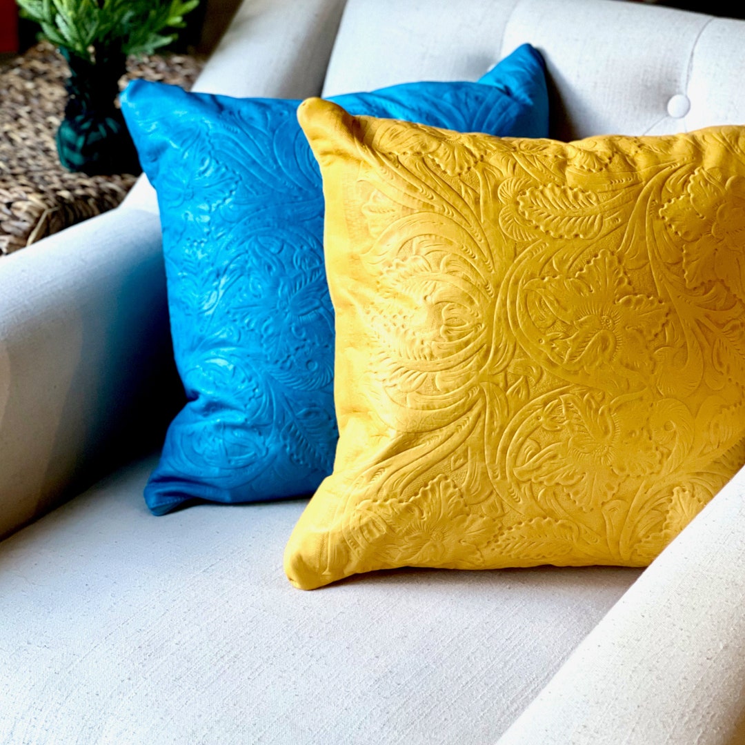 Handmade Leather Pillow Covers Decorative Pillow Covers Housewarming