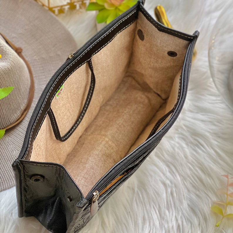 Leather Bag Organizer Insert Women's Purse Organizer Etsy