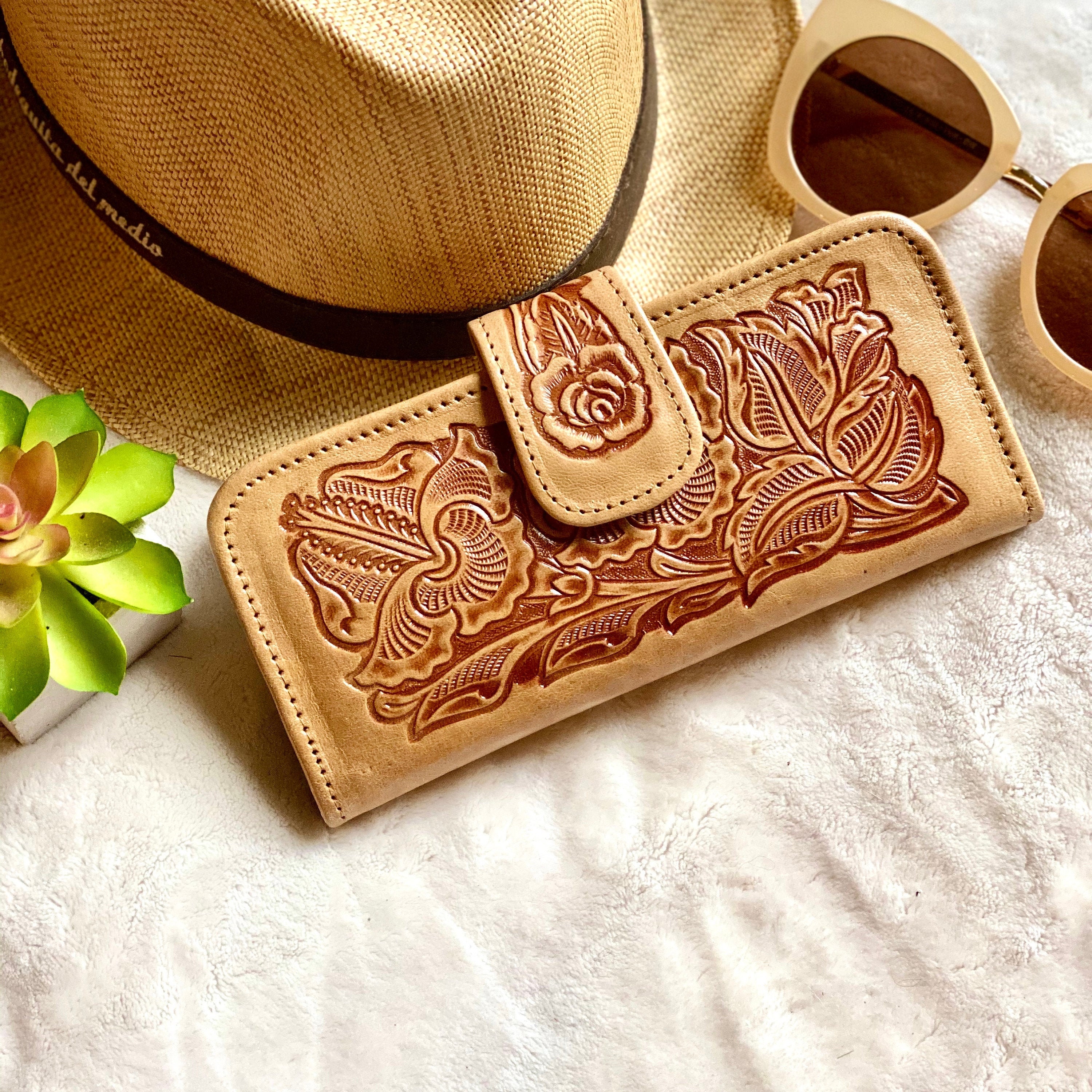 Custom Leather Western Wallets | IUCN Water