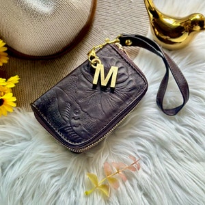Handmade leather wallet with zipper • wristlets wallets • Leather woman wallet • small wallets for women • birthday gifts