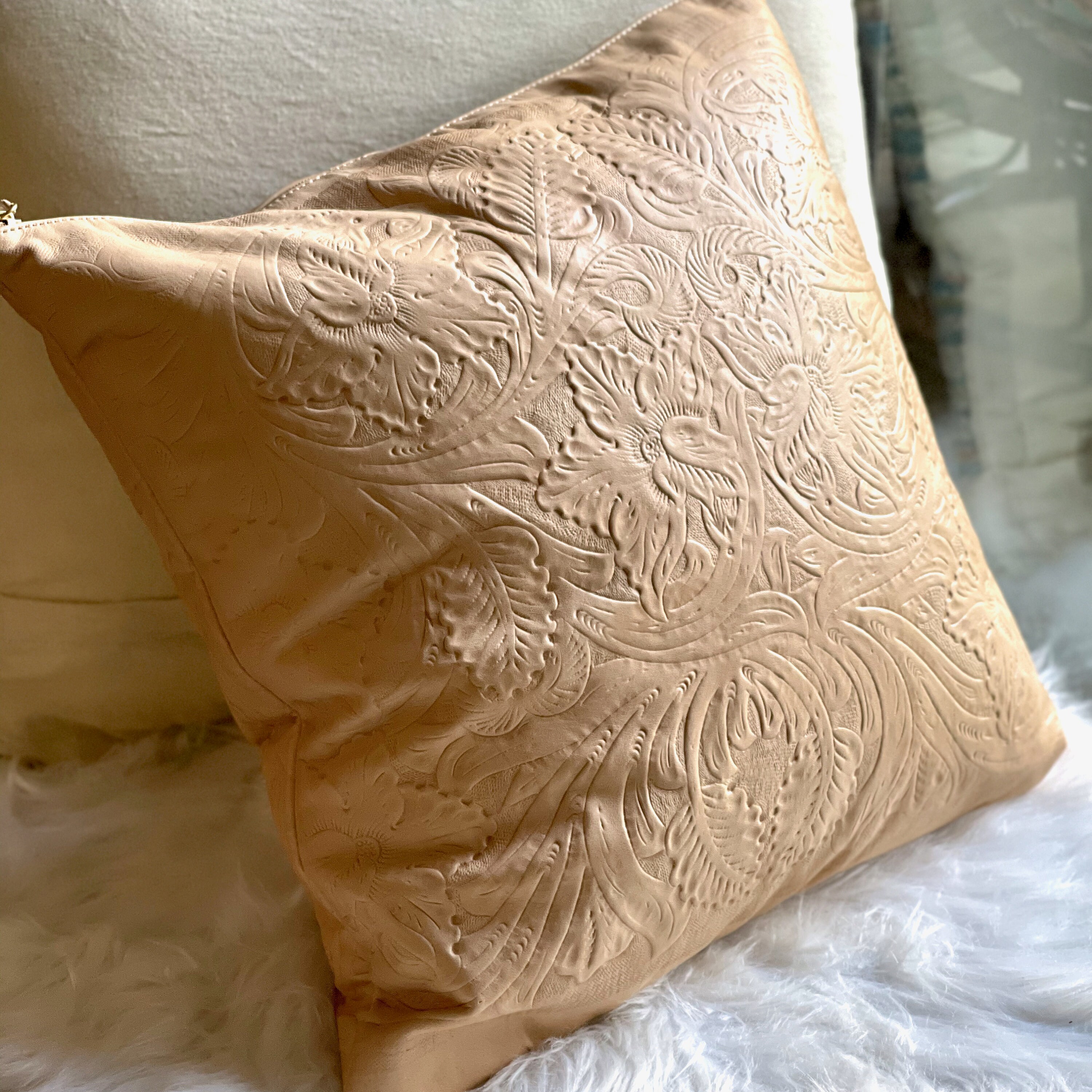 Handmade leather pillow covers• Decorative pillow covers •Housewarming Gift
