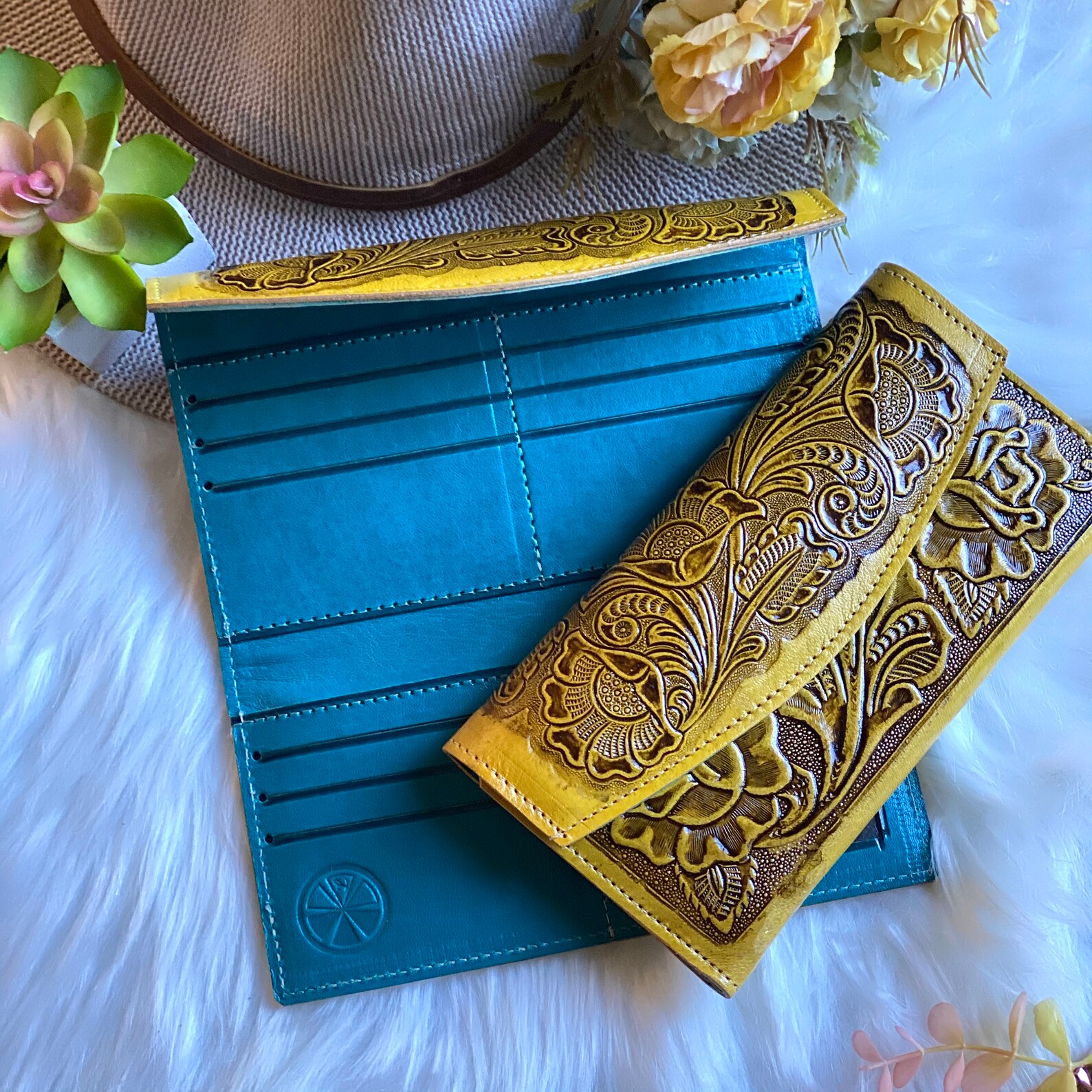 Handmade Leather Wallets for Women western Wallet Woman Etsy
