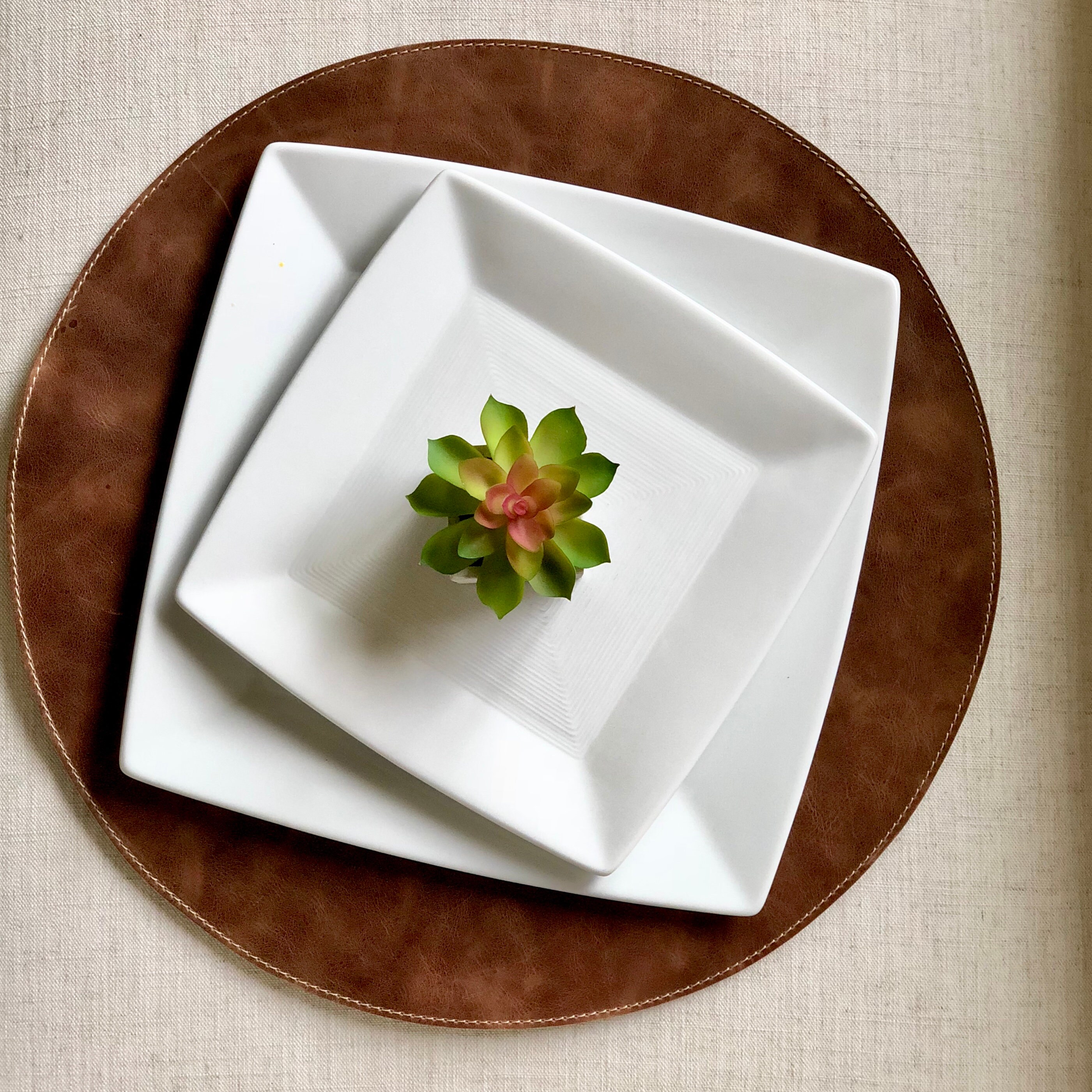 Premium Leather Placemats.