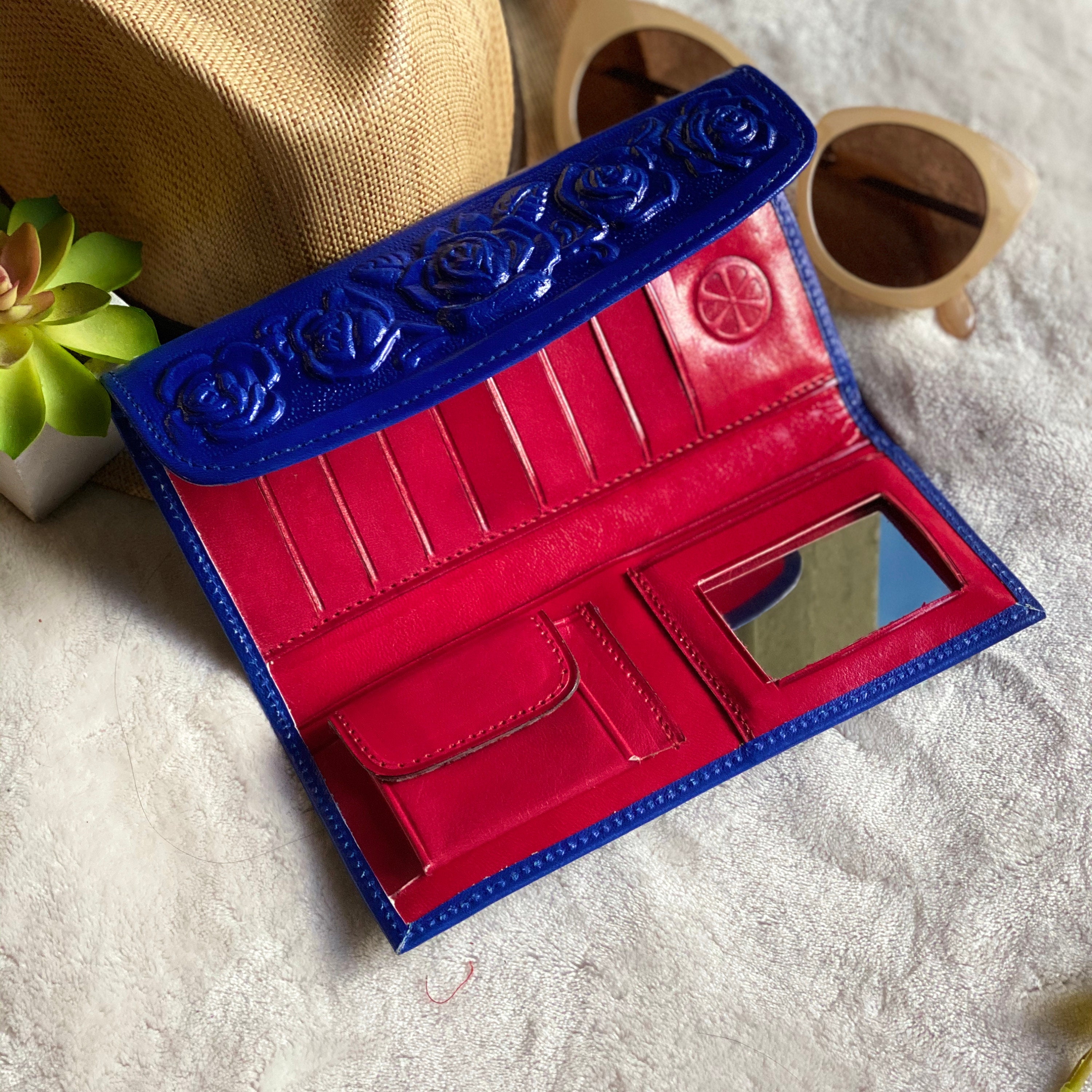 Leather wallets for women Bicolor leather wallets wallets for ladies gifts for her money