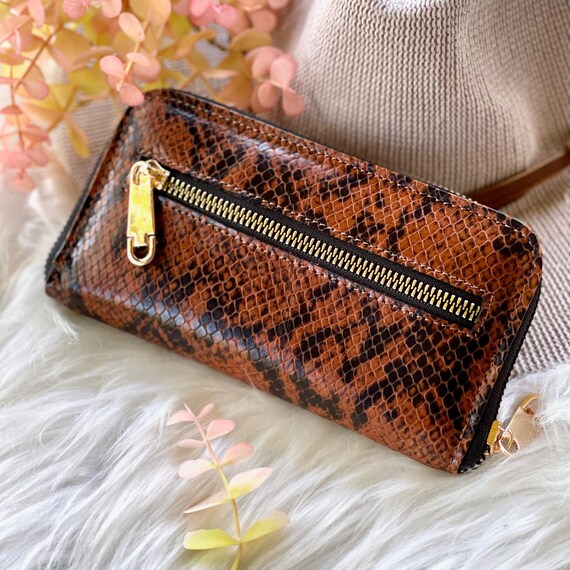 Double zipper wallets for womens deals