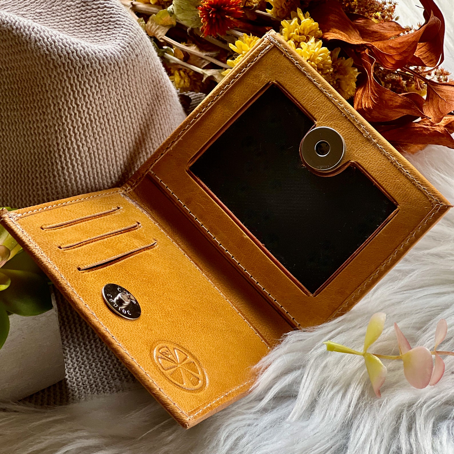 Handmade Carved Leather Wallets for Women Leather Pocket Etsy