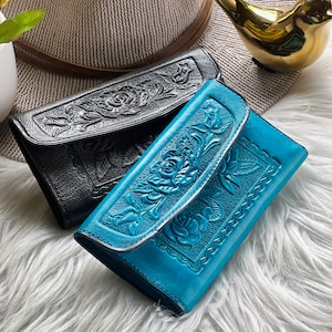 Handmade leather wallets for women• small leather wallets • personalized gifts for women