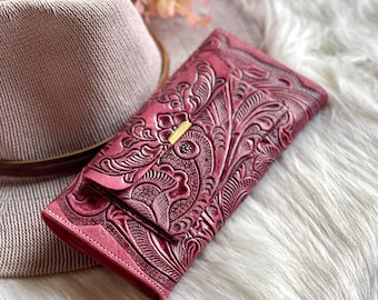 Boho wallets for women • cute leather womens wallets • women wallet • leather gifts for her