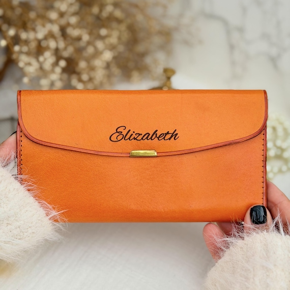 Handmade Soft Sustainable Leather Wallet for Women: Bohemian Style Clutch