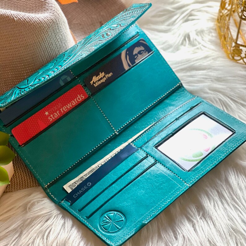 Personalized Handmade Leather Women's Wallets Etsy