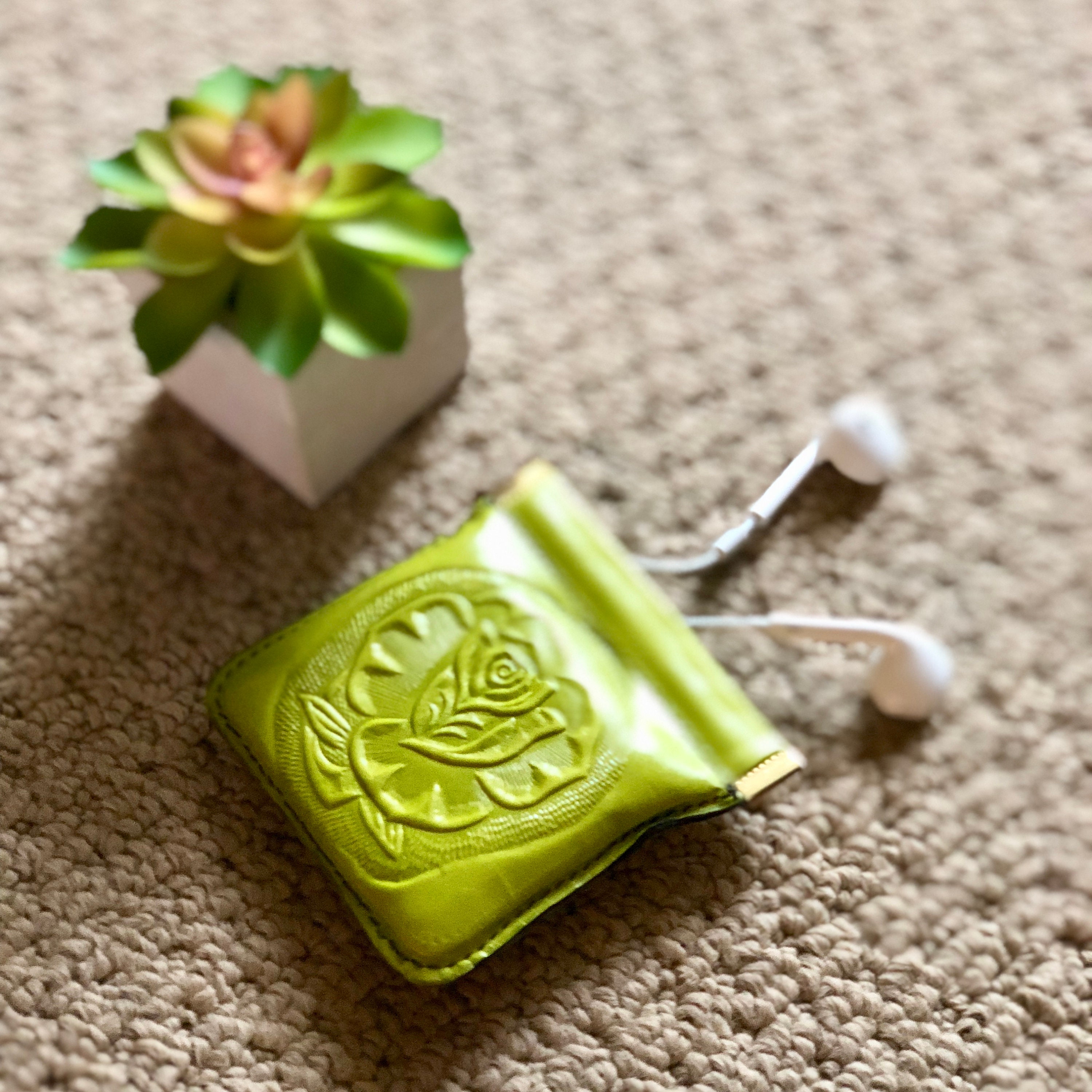 Bohemian Pouch Yellow Squeeze Coin Purse Women's Wallets Gift for wife