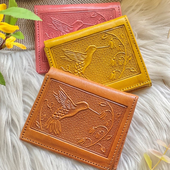 Small minimalist wallet women's • leather wallets for women • personalized gift for her