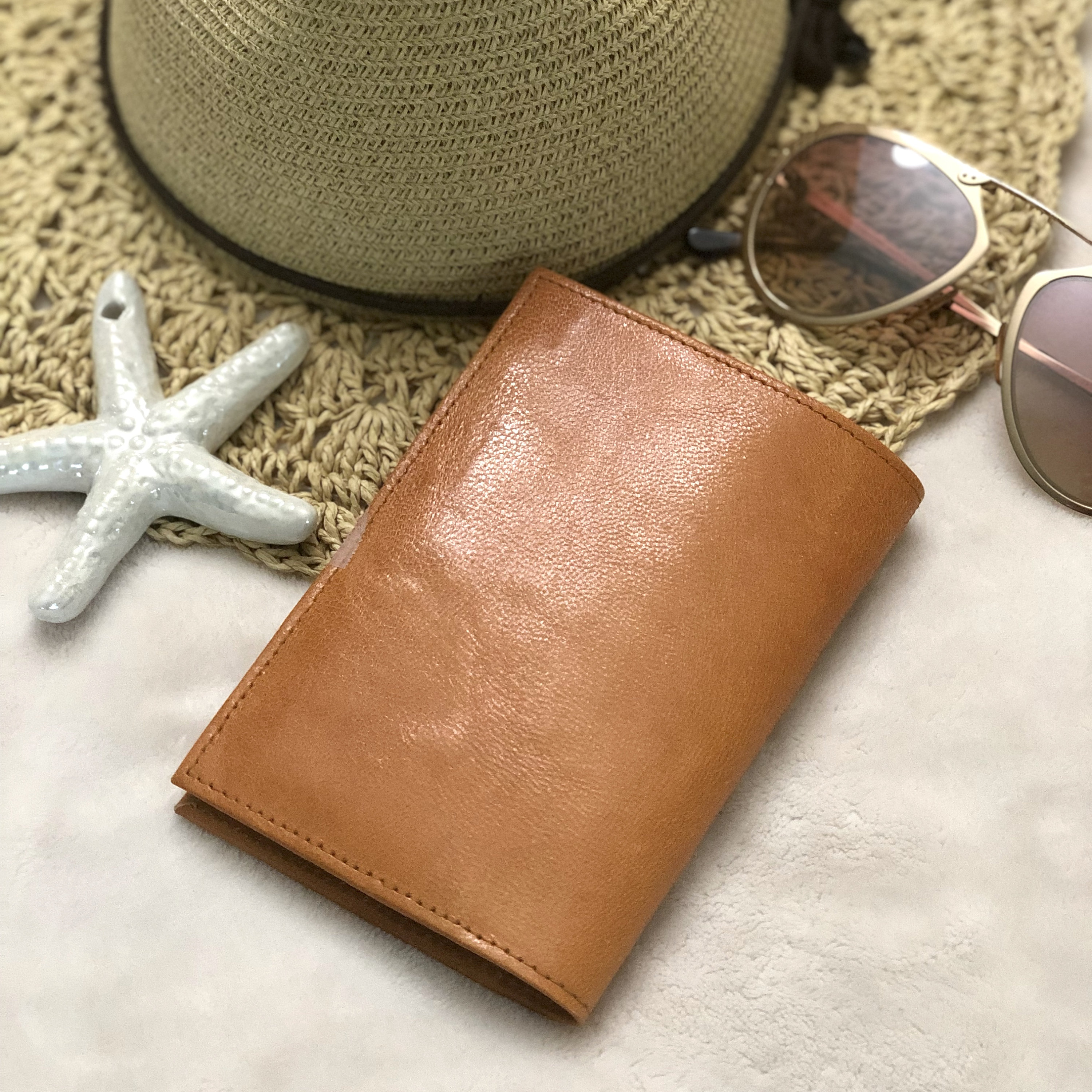 Saddle Leather Passport Cover*Tooled leather*Passport Wallet*Travel