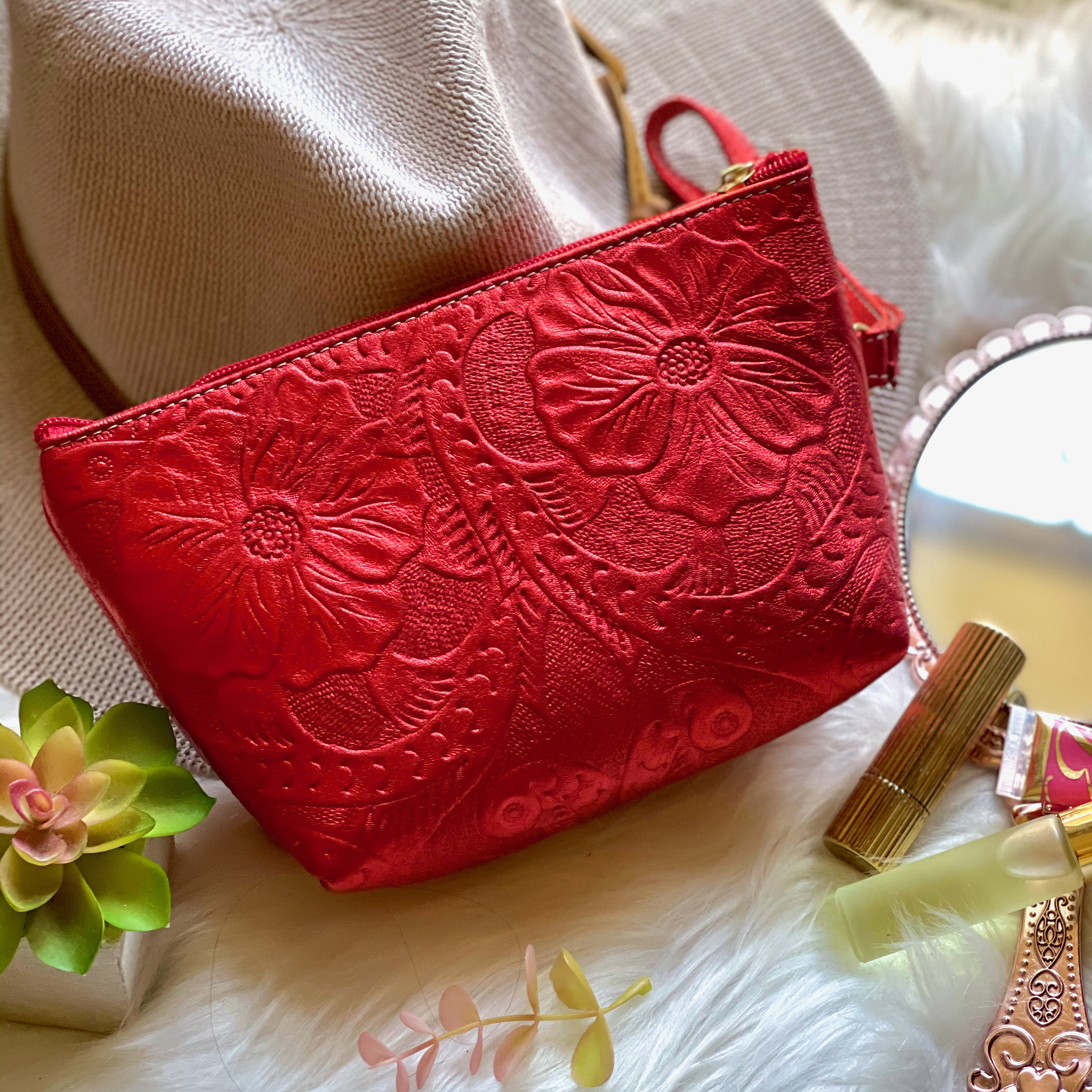 Handmade Leather Make Up Bag Cosmetic Bag Gift For Her handmade-leather-make-up-bag-cosmetic-bag-gift-for-her