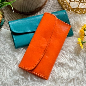 Cute Soft Leather wallets for women • Personalized Gifts for her •