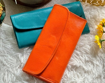 Cute Soft Leather wallets for women • Personalized Gifts for her •