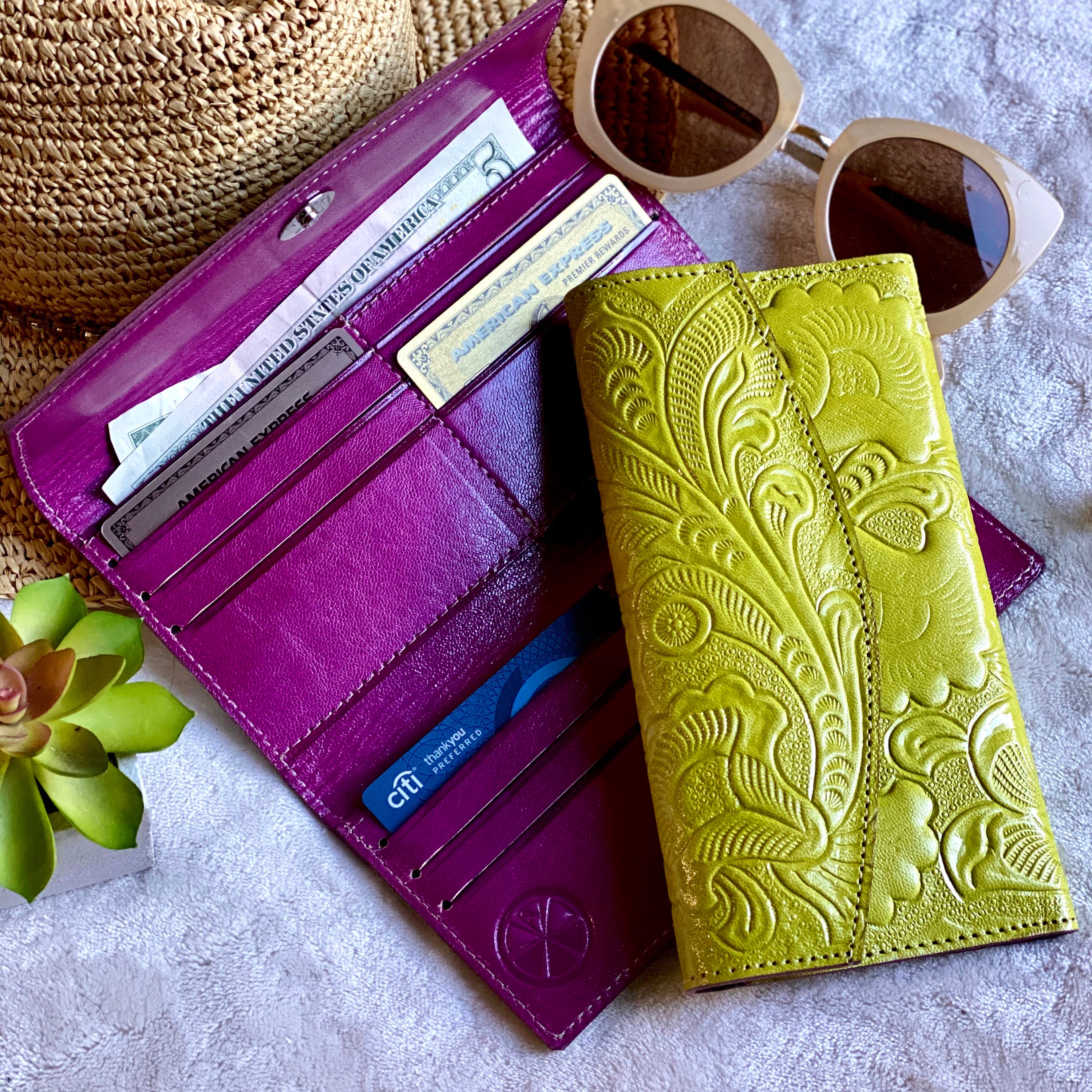 Handcrafted Authentic Leather Women's Wallets Wallet Etsy