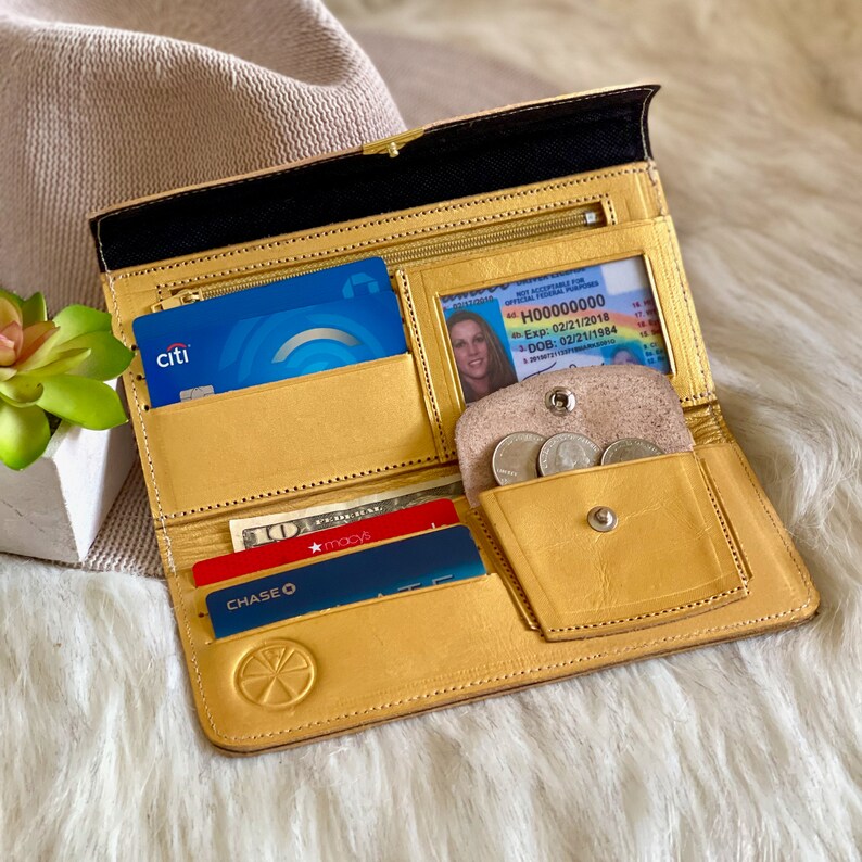 Embossed Leather Wallets for Women Womens Wallet Birthday Etsy