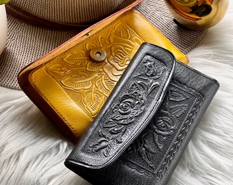 Handmade authentic leather small wallet • wallets for women • gifts for mom