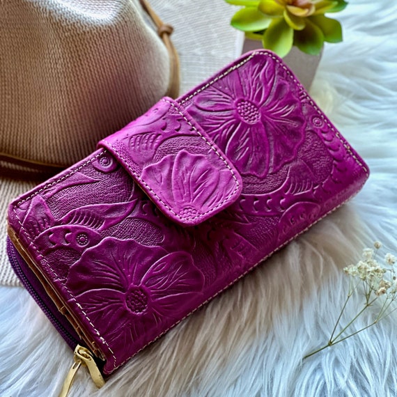Big Leather Wallets for Women women's Wallets Gifts Etsy