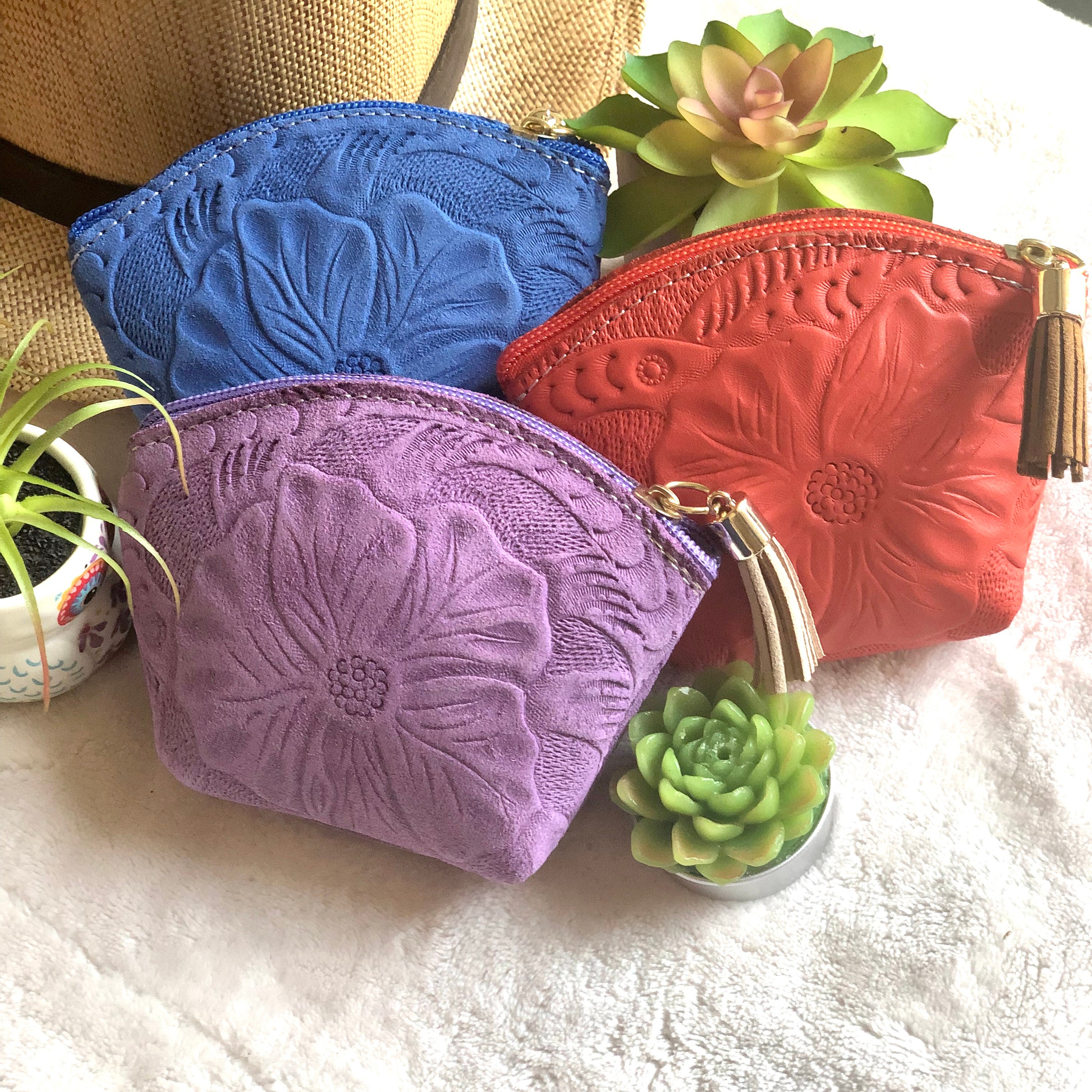 Handmade Leather Cosmetic Bag * Makeup Bag Leather * Toiletry bag women