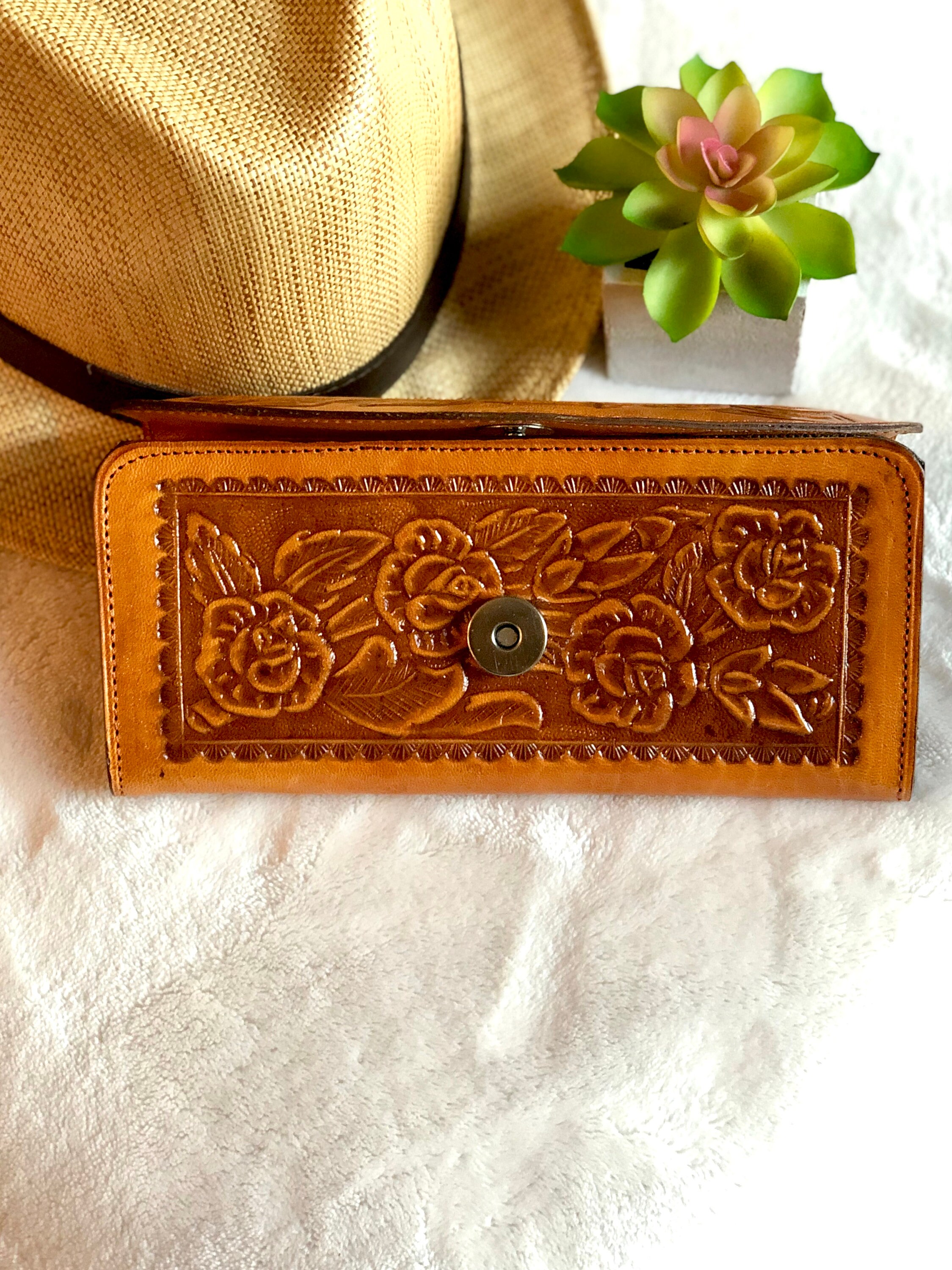 Western Wallet*Leather Wallet*Tooled Leather Wallet*Gift for her*Women