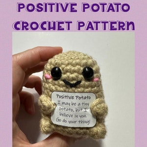 Patrón de Ganchillo de Patata Positivo PDF, Descarga Digital