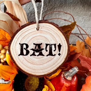 Bat! Human form! WWDITS inspired Laszlo Wood Slice Ornament