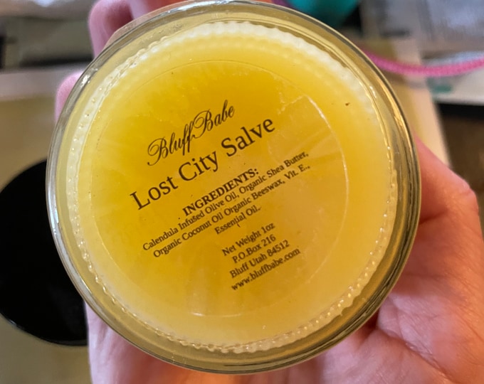 Lost City Salve 4 ounce Glass Jar