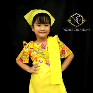 filipiñana attire for kids