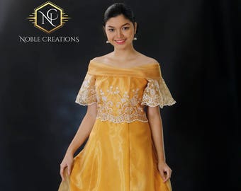 filipiniana evening gown