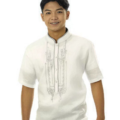 BARONG TAGALOG Linen Gusot Mayaman 